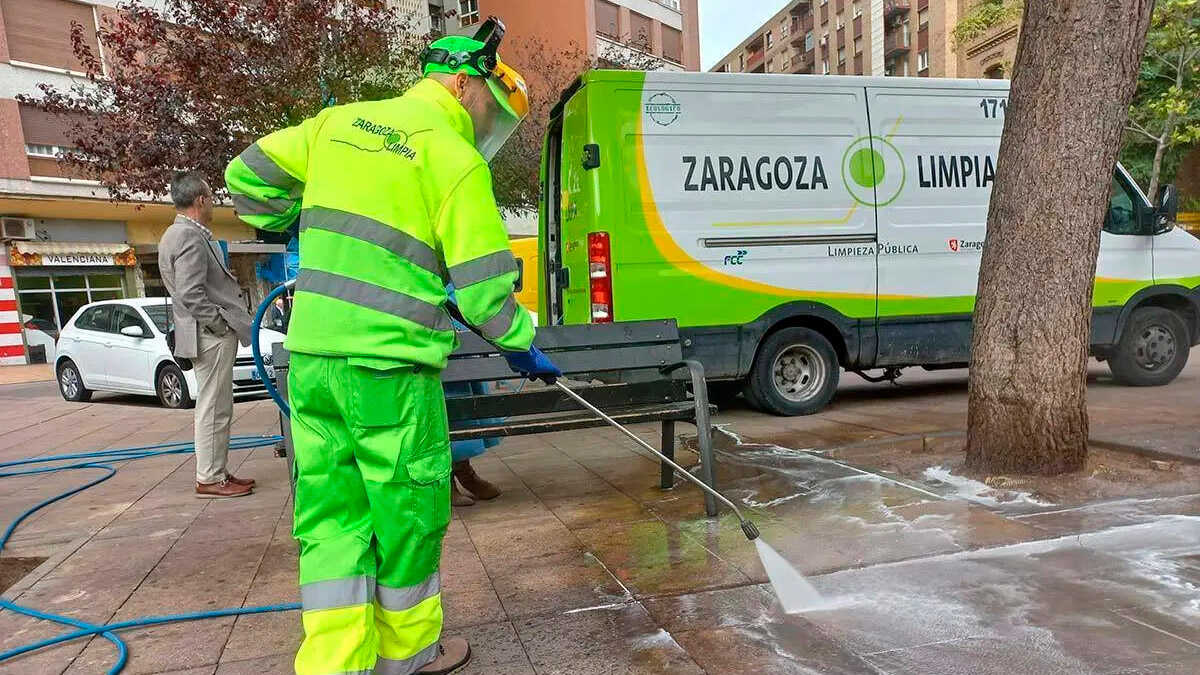 Le service de nettoyage fera grève pendant les Fêtes du Pilar faute d’accord