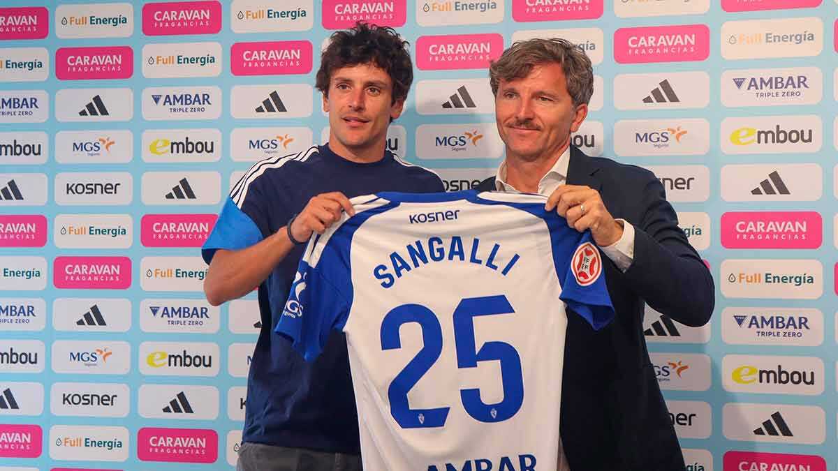 « J’espère être à 100 % le plus vite possible », déclare Sangalli à son arrivée au Real Zaragoza