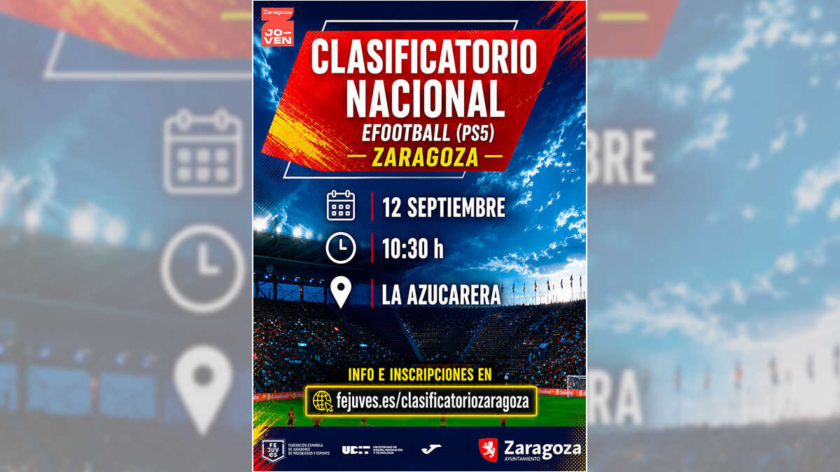 La Azucarera réunira les meilleurs joueurs nationaux d’eFootball à Saragosse