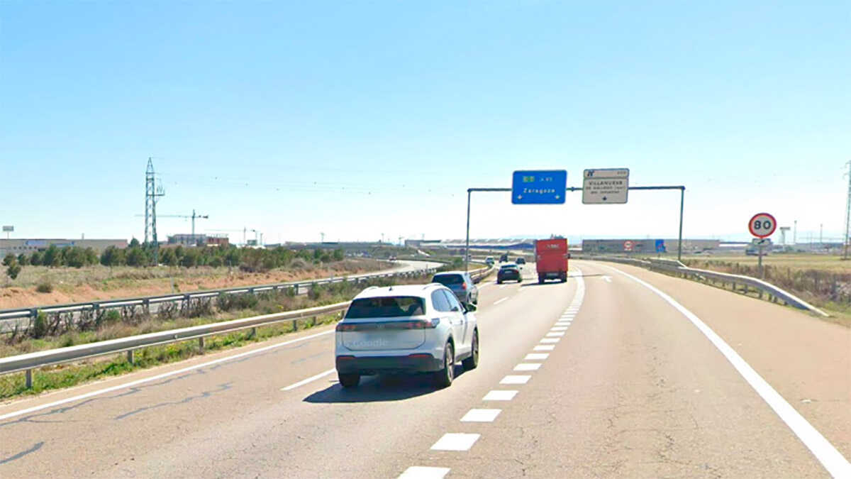 Le renversement d’une camionnette sur l’A-23 à Villanueva de Gállego fait quatre blessés