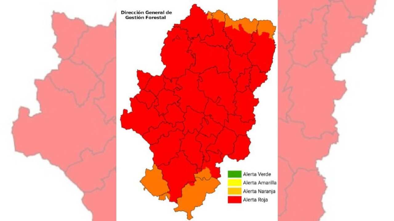 L’Aragon reste en alerte rouge, avec des restrictions en forêt et l’interdiction d’allumer des feux