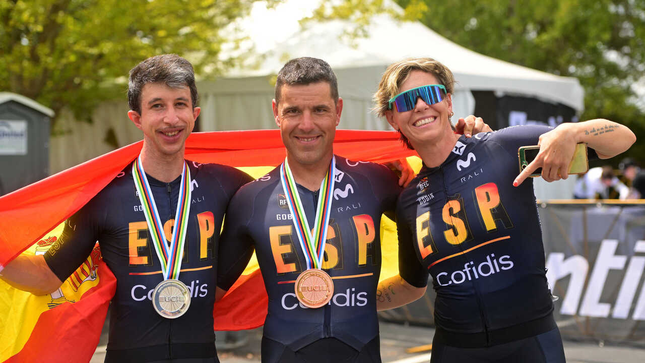 L’Aragon décroche deux médailles aux Mondiaux de cyclisme : l’argent pour Juan Alberto Jiménez et le bronze pour Eduardo Santas