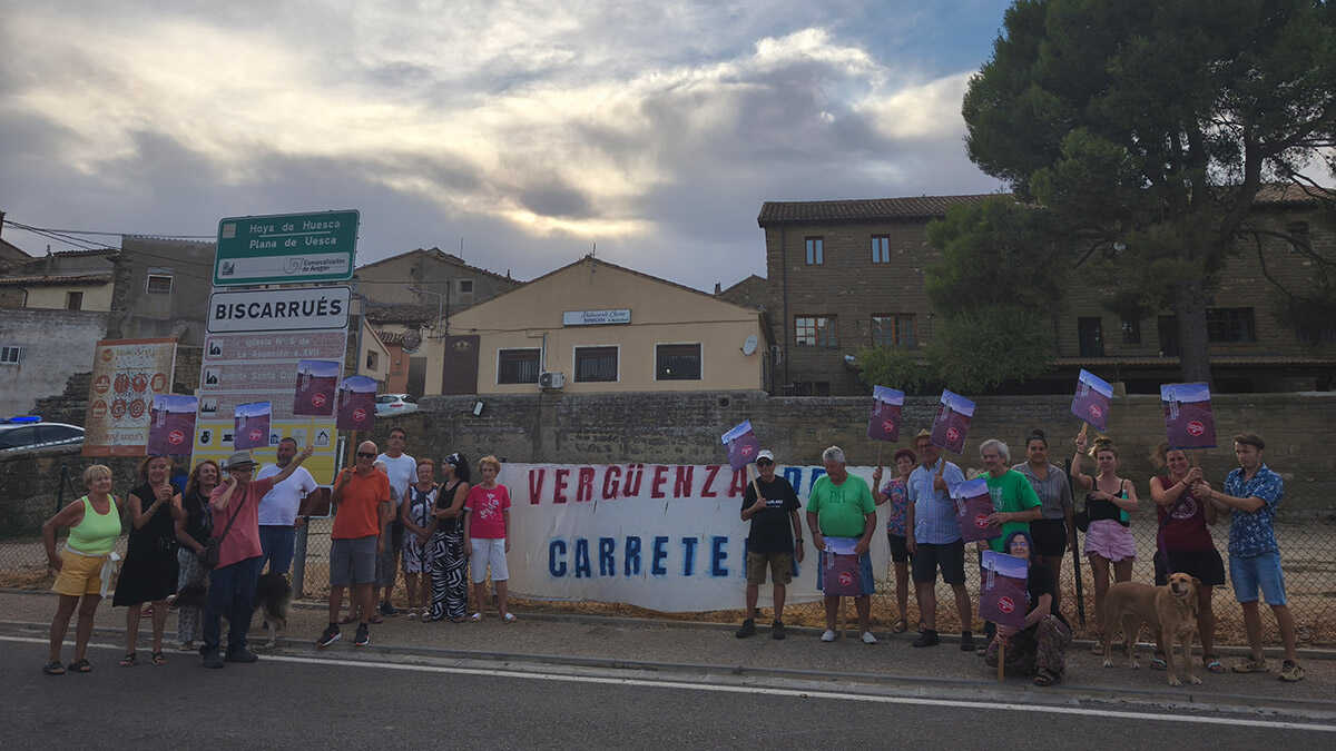 Les habitants de Biscarrués, Erés et Piedramorrera réclament la rénovation de l’A-125