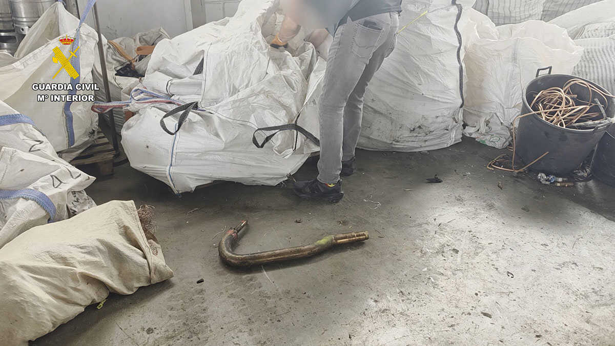 Deux salariés arrêtés pour avoir volé plus de 11 000 kilos de cuivre dans une entreprise de Figueruelas