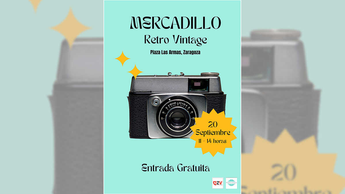 Le marché vintage revient à Saragosse avec vêtements, vinyles, décoration rétro et activités gratuites