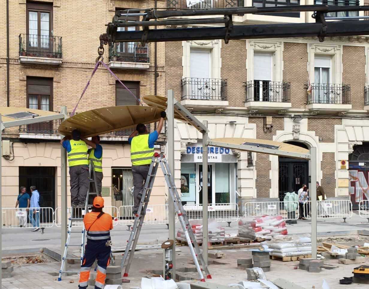 Voici la nouvelle pergola de San Miguel, futur refuge climatique de la place
