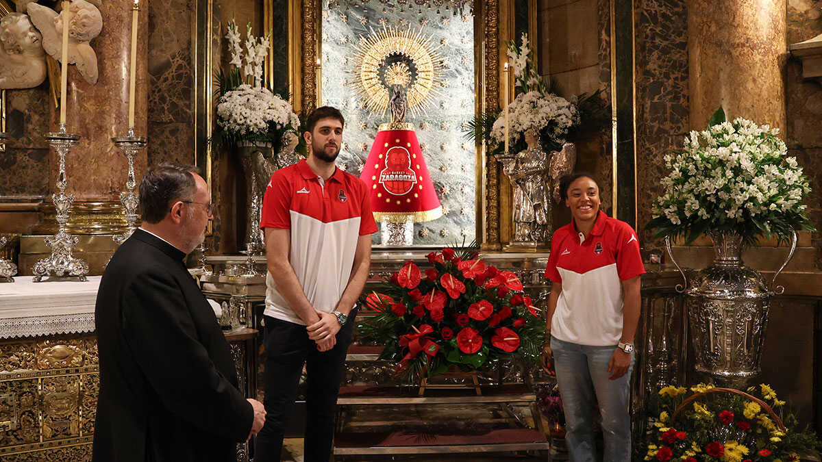 La Vierge du Pilar accueille Casademont Zaragoza : « Nous déposons à tes pieds nos succès et nos souffrances »