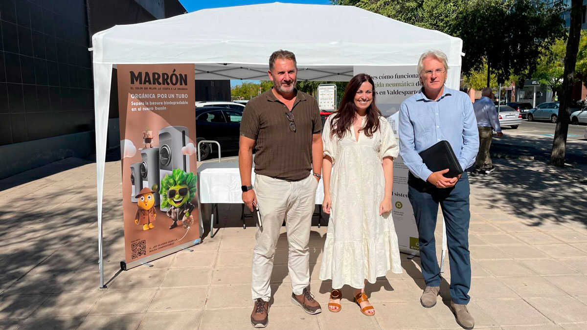 Saragosse renforce la collecte pneumatique des déchets organiques à Valdespartera avec deux points d’information