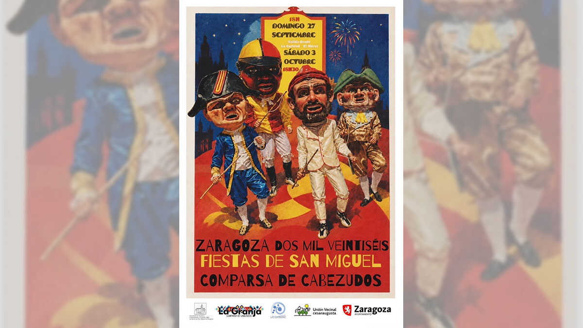 Les cabezudos défileront ce dimanche dans ces rues de Saragosse : les fêtes de San Miguel sont de retour