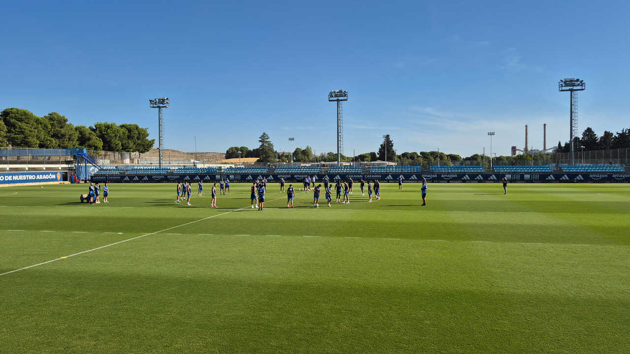 Dernier entraînement du Real Zaragoza avant le déplacement à Ibiza, avec Ander Herrera seul absent