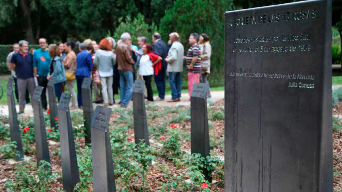 Il y a 10 ans en Aragon : Saragosse rendait hommage aux Treize Roses par une rotonde, des lettres et de la musique