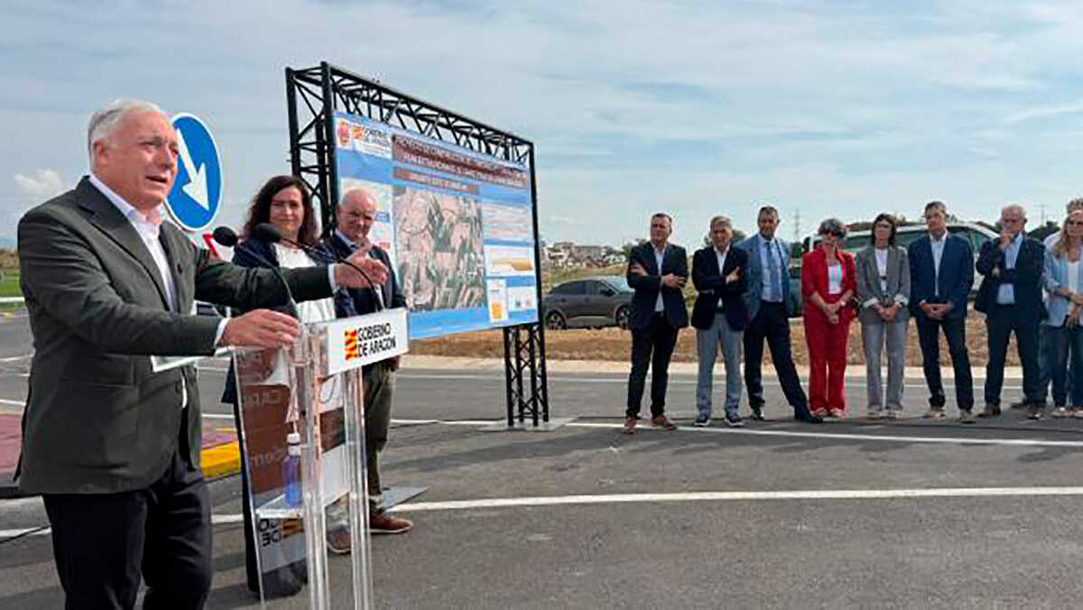 Moins de poids lourds dans le centre de Binéfar : la déviation est est ouverte