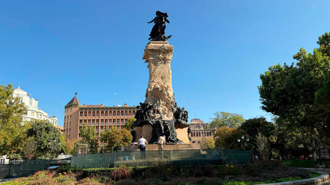 Adieu aux échafaudages : le Monument aux Sièges retrouve toute sa splendeur à Saragosse