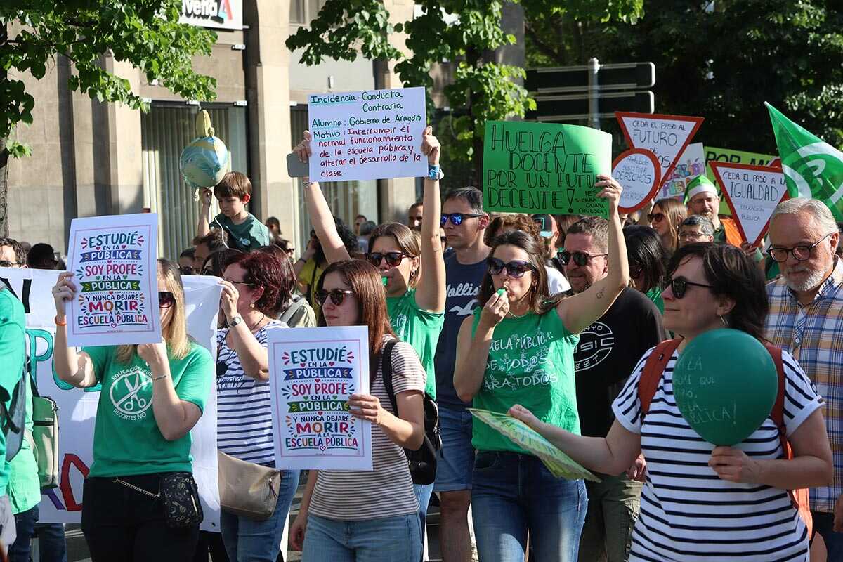 Nouvelles mobilisations de l’école publique en Aragon : des rassemblements hebdomadaires dès octobre