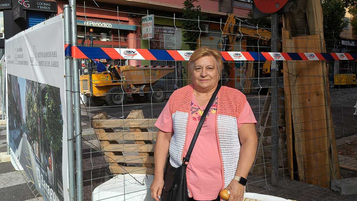 Angelines, habitante de Las Fuentes, à propos des travaux de Doctor Iranzo : « Après, ce sera plus joli »