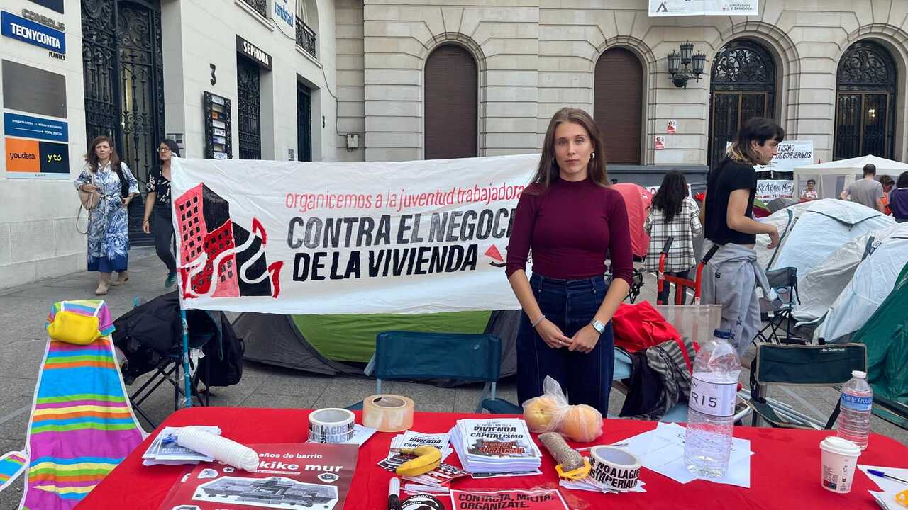 Le rejet des décrets sur le logement ne freine pas le campement à Saragosse : « Cela nous donne plus de force pour continuer la lutte »