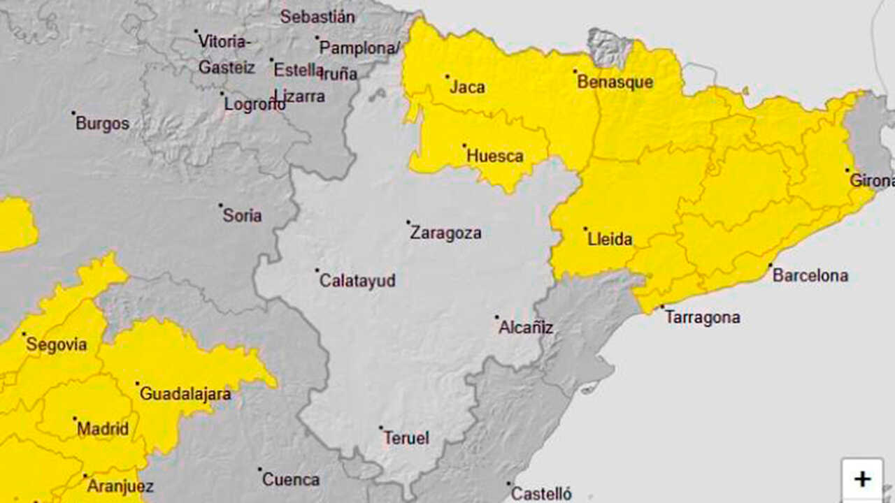 L’Aragon active l’alerte orange pour pluies dans les Pyrénées ce mardi