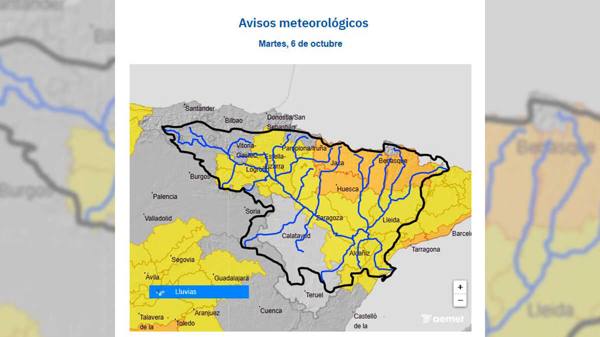L’Aemet alerte sur de possibles crues soudaines dans les ravins et petits cours d’eau des Pyrénées aragonaises
