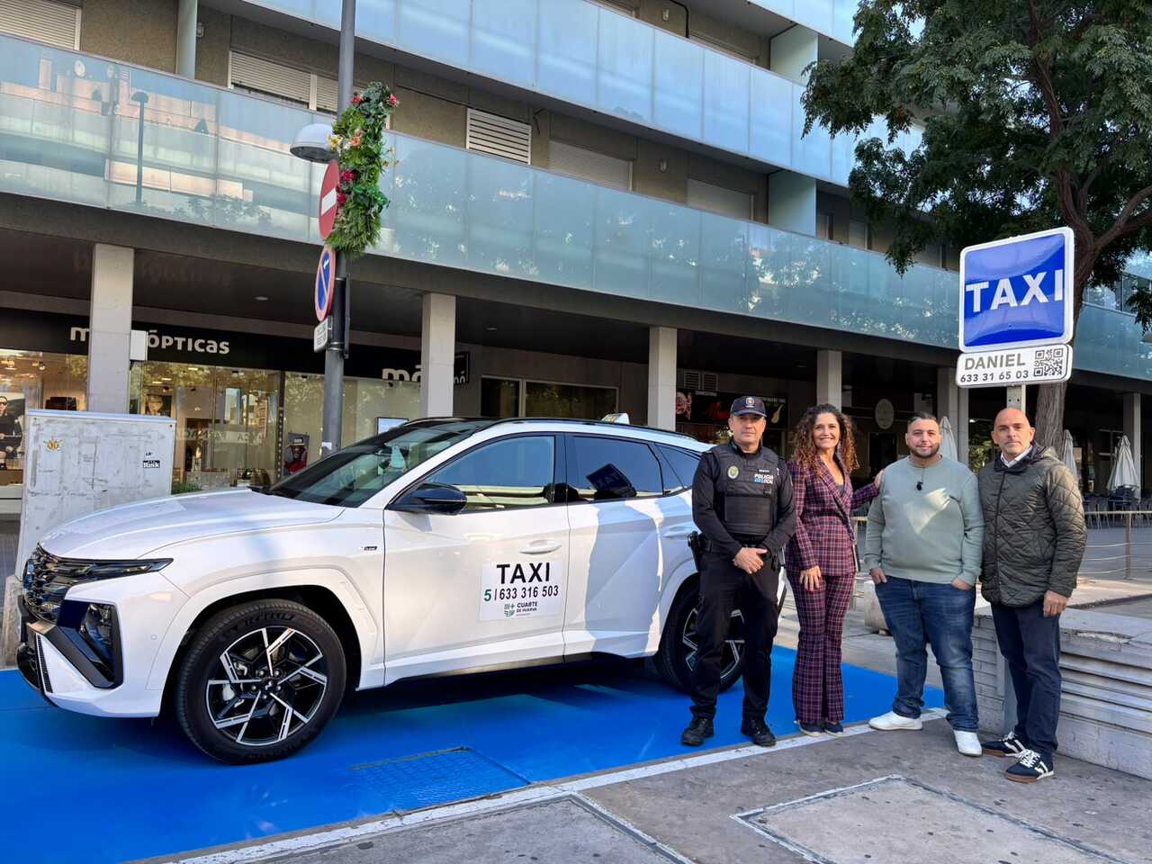 Cuarte de Huerva retrouve des taxis après huit ans : stations et téléphone pour les appeler