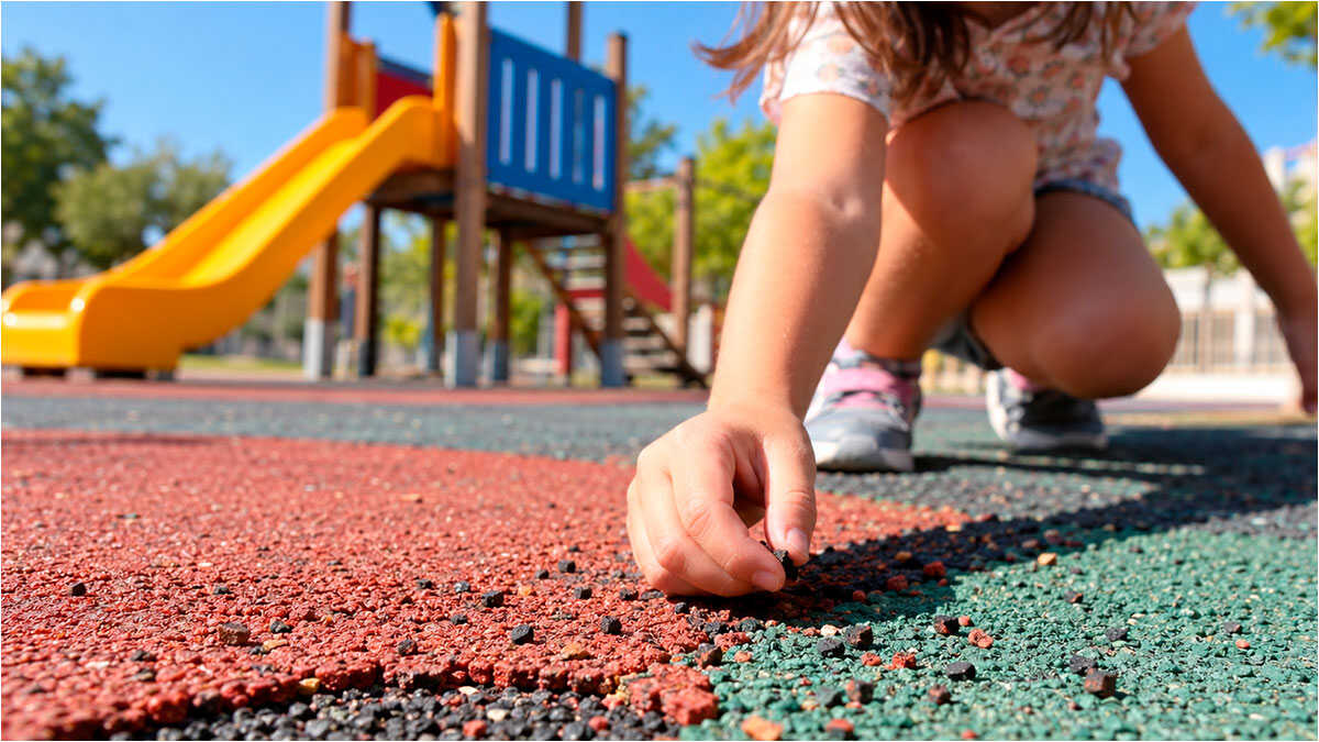 « Il faut les retirer au plus vite » : des associations demandent l’élimination des sols en caoutchouc des aires de jeux