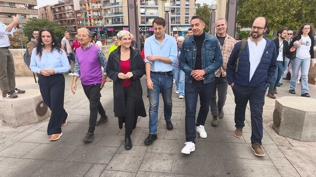 CHA-Frente Amplio Aragón présente sa coalition à Saragosse en présence d’Ada Colau et d’Emilio Delgado