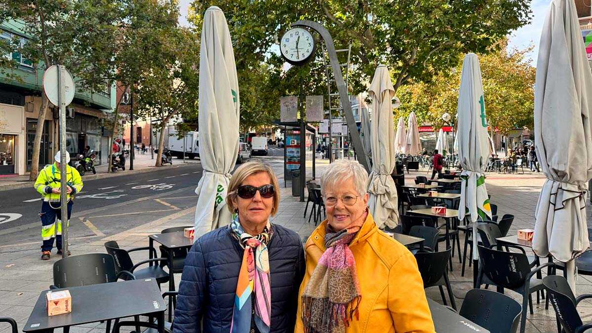 Genoveva et Paquita, habitantes de Torrero : « L’horloge des Canteras a toujours donné vie au quartier »