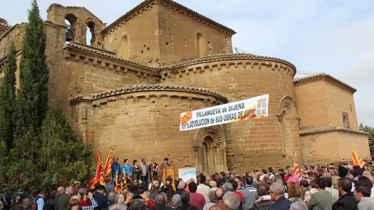 Il y a 10 ans en Aragon : Los Monegros réclamaient à la Catalogne la restitution des biens de Sijena