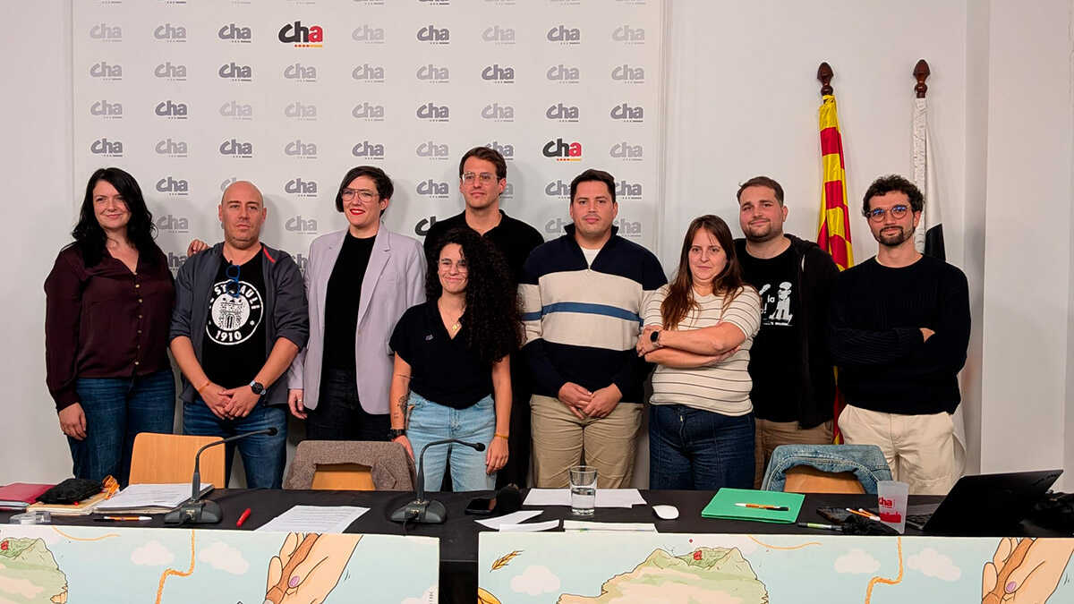 Marina Rodríguez en tête de la liste CHA-Frente Amplio au Congrès pour Saragosse le 29N