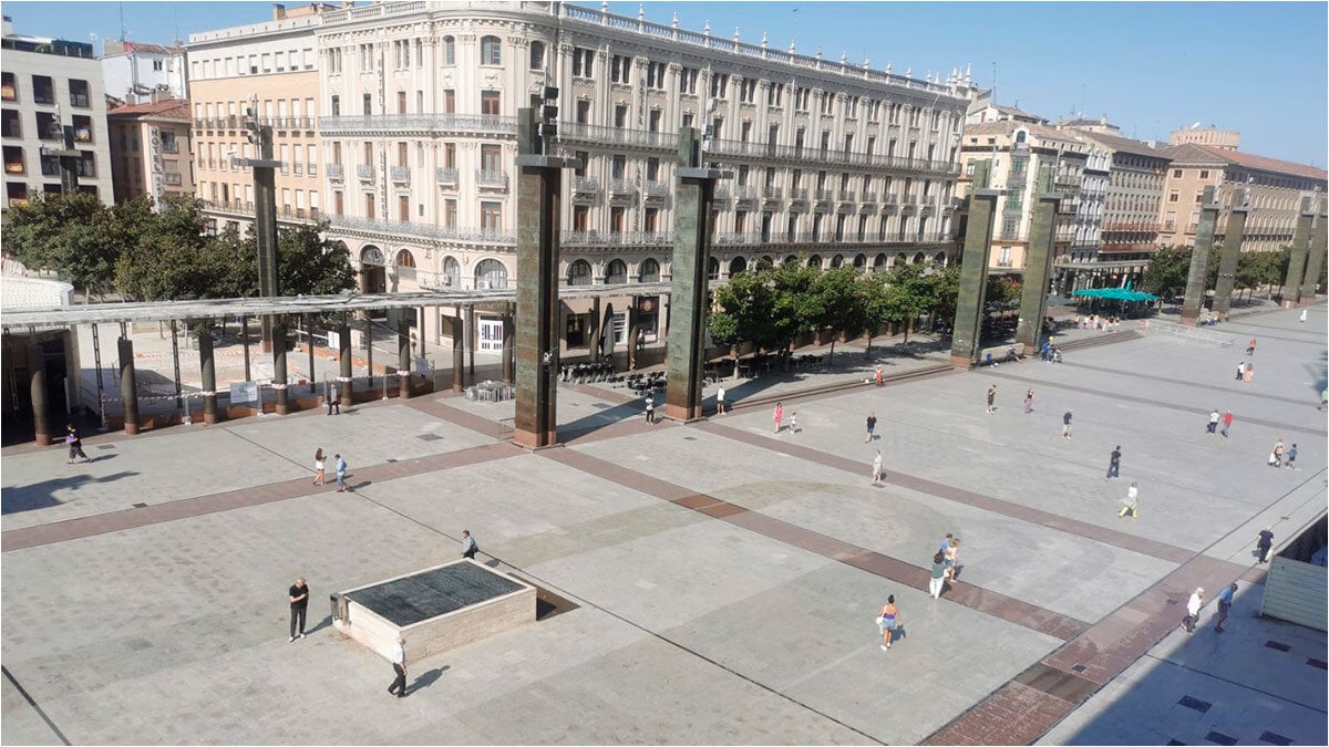Les travaux de la place du Pilar débuteront en novembre : jardins verticaux et fontaines rénovées