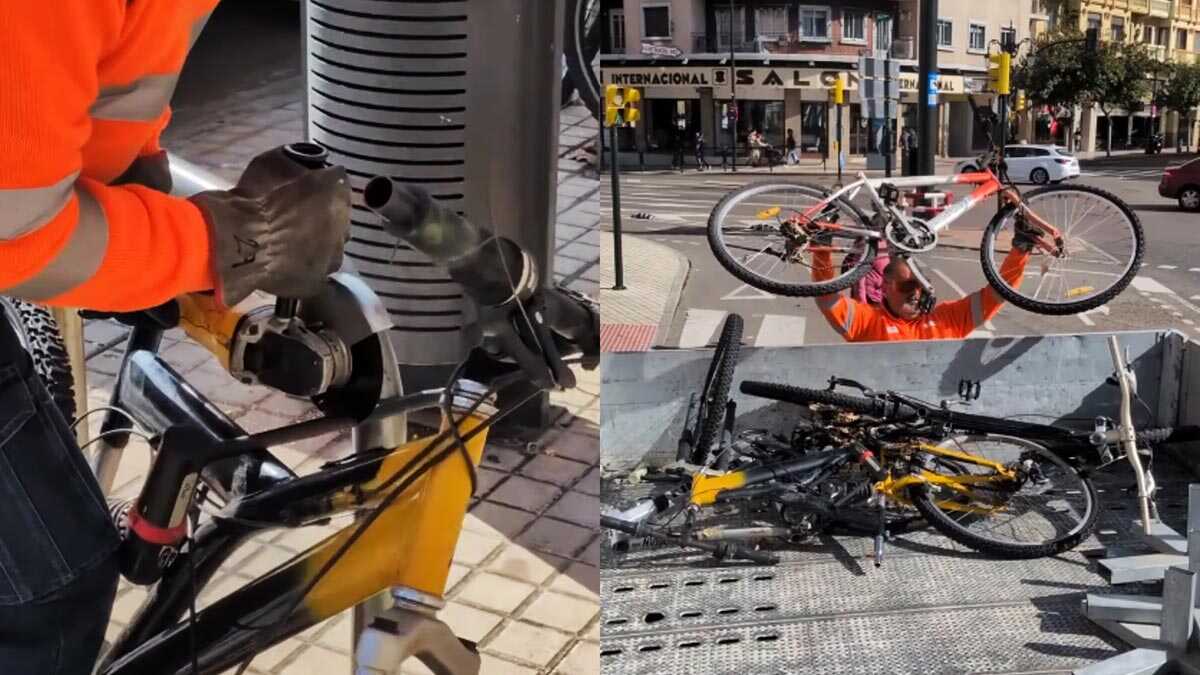 Attention, voici ce qui peut arriver à votre vélo si vous l’abandonnez dans les rues de Saragosse