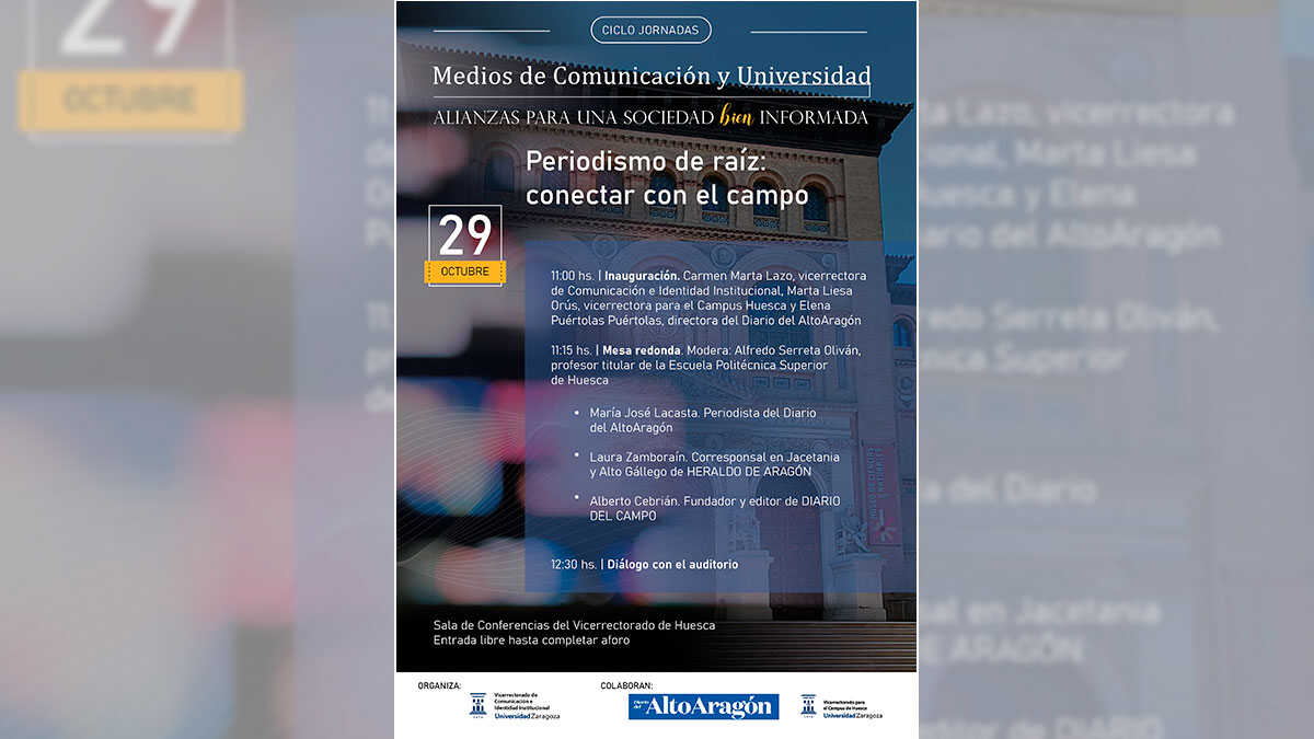 « Journalisme enraciné » : le campus de Huesca débat de la manière de raconter la réalité du monde rural