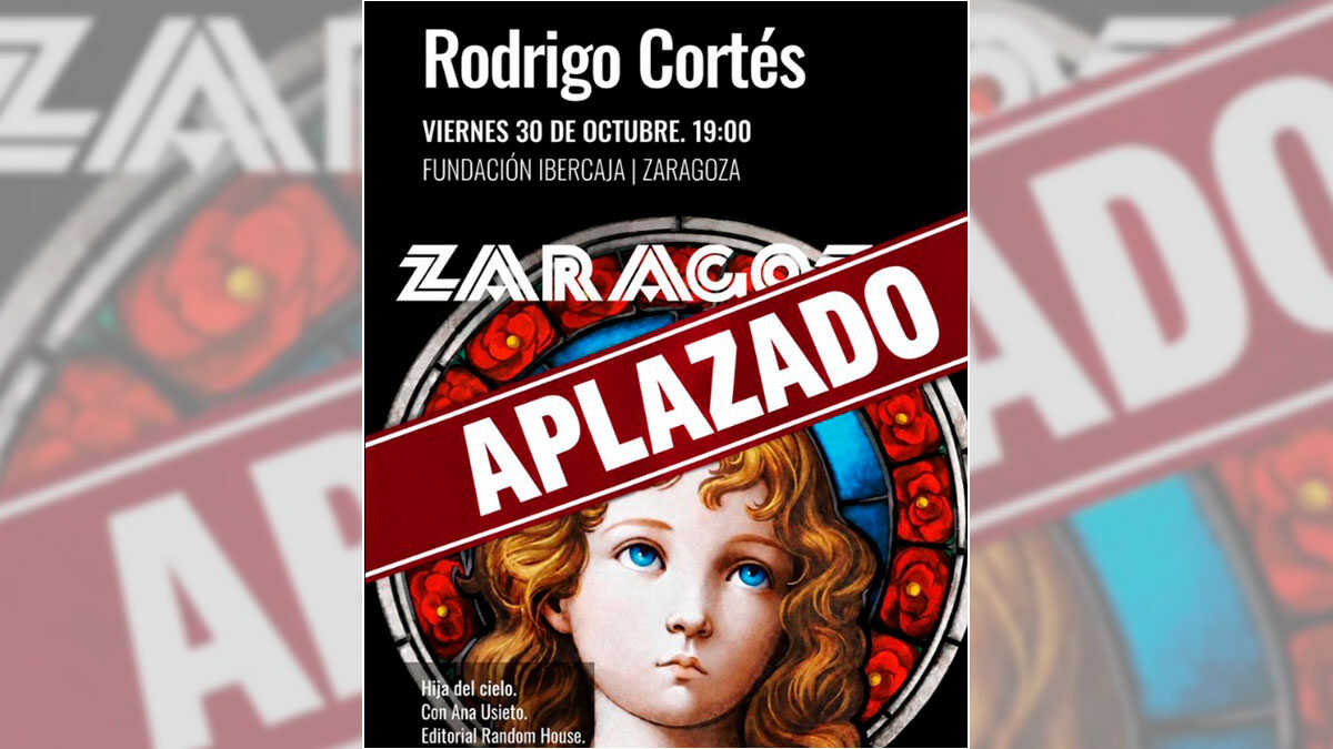 La présentation du livre de Rodrigo Cortés à Saragosse annulée après l’accident de Tolède